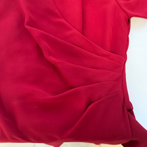 Vintage Dress Barn Drape‎ Midi Faux Wrap Dress Sz 8 Executive Old Money Evening - Picture 6 of 12